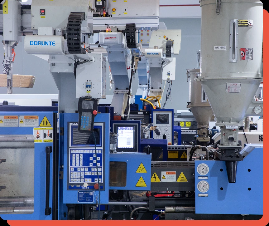 Injection molding machine at RapidDirect factory